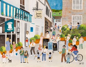 La latteria di Jessie a Mousehole da Judy Joel